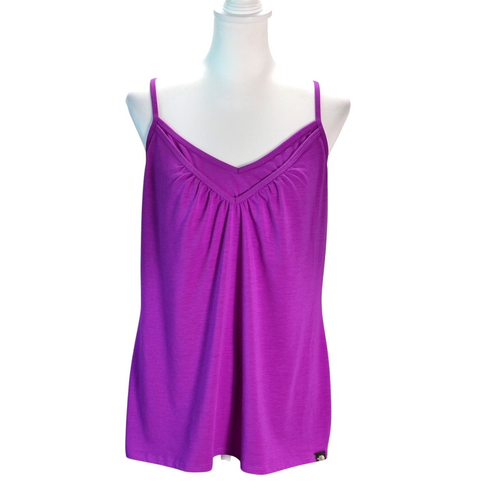 The North Face VaporWick Cami Tank Casual‎ Travel Lounge Summer Purple XL V-Neck